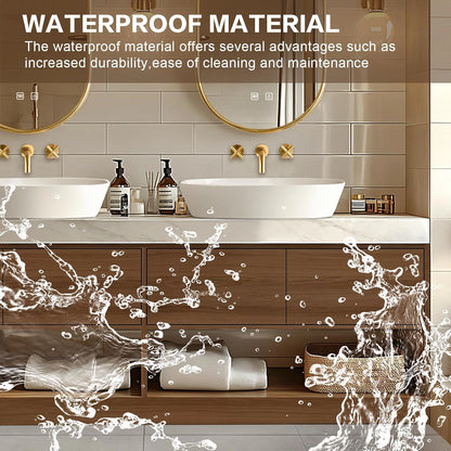 72” - 96” Symmetric Bathroom Vanities with Open Storage Cabinet