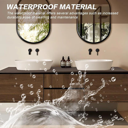 60” - 78” Simple Bathroom Vanity with Double Sinks Includes Modern Wood Design