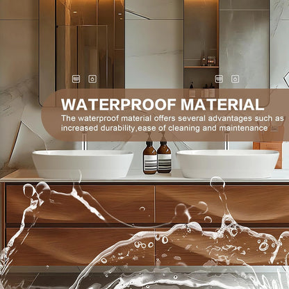 60” - 78” Modern Art Bathroom Vanity with Wave Texture Design