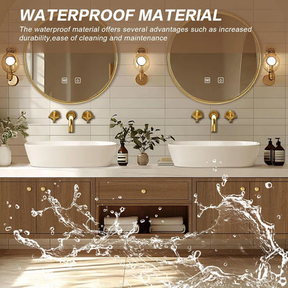 60” - 96” Brown Bathroom Vanity with Well-Organized Storage Space