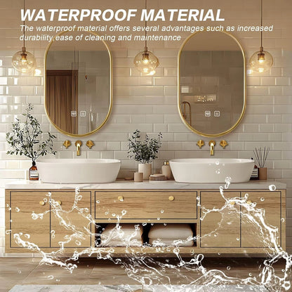 60” – 96” Wall-Mounted Bathroom Vanity with Versatile Storage Space