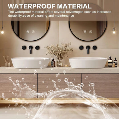 60” – 96” Minimalist Floating Bathroom Vanity with Ceramic Vessel Sinks