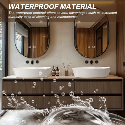 60” - 78” Floating Natural Bathroom Vanity Includes Multiple Wood Grain Drawers