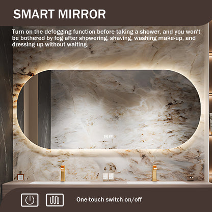 56“ - 78”Modern Style Rock Plate Ceramic Basin Double Sink Bathroom Cabinet Combination