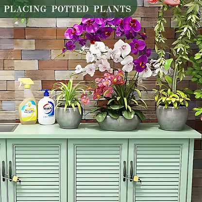 61.02“ Green Aluminum Outdoor Kitchen Stainless Steel Sink Storage Cabinet