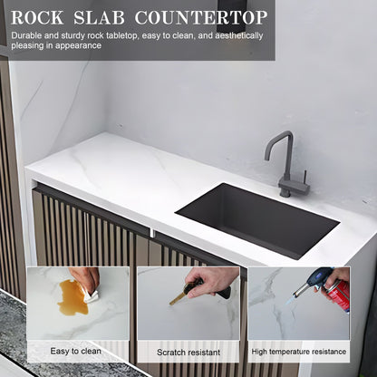 94.49" Outdoor Cabinets with Striped Aluminum Design Cabinets