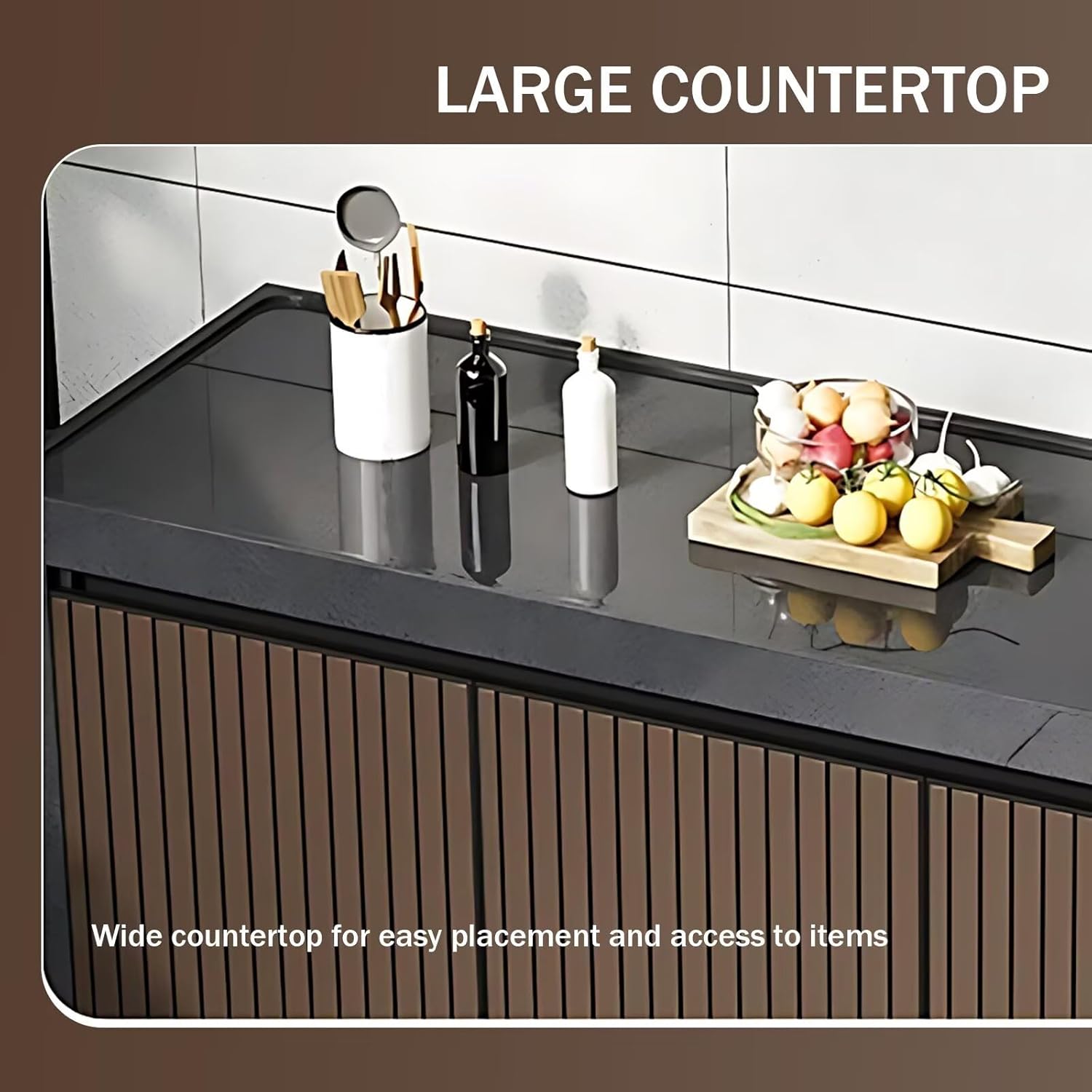 78.74" - 86.61" Outdoor Kitchen Cabinets Including Integrated Sink and Drawer Storage