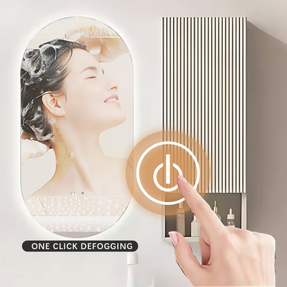 36"- 44" Bathroom Vanity Set with Illuminated Defogging Mirror,  Cabinet and Integrated Sink