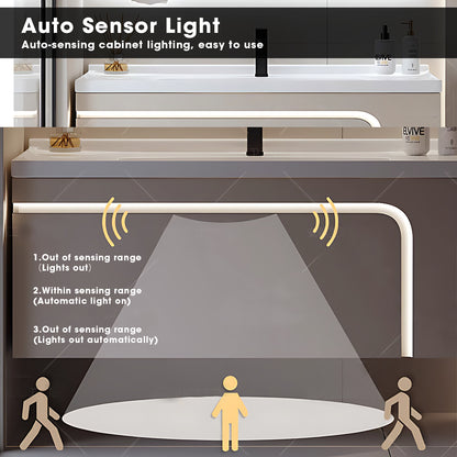 36"- 60"Bathroom Vanity Set with Intelligent Defogging Mirror, Glass Door Cabinet and Sink