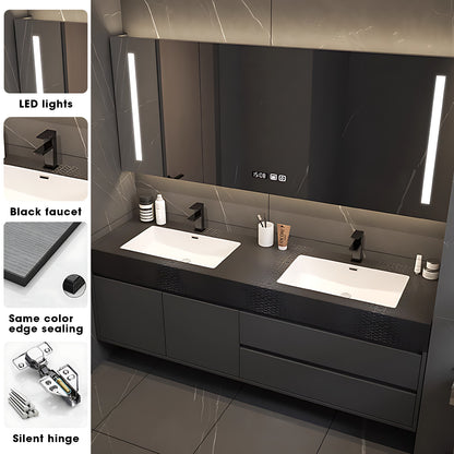 36"- 78" Bathroom Vanity Set with Smart LED Mirror and Basin