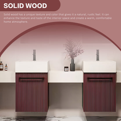 64"- 104" Double Bathroom Vanity with Sinks and LED Mirrors