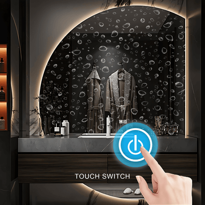 36"- 60" Floating Bathroom Vanity Set with Backlit Mirror and Single Basin