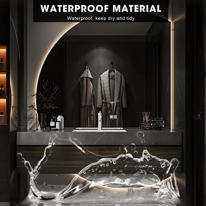 36"- 60" Floating Bathroom Vanity Set with Backlit Mirror and Single Basin