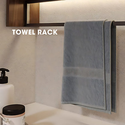 32"- 72" Floating Bathroom Vanity Set with Large Storage Mirror Cabinet & Towel Bar & Single Sink