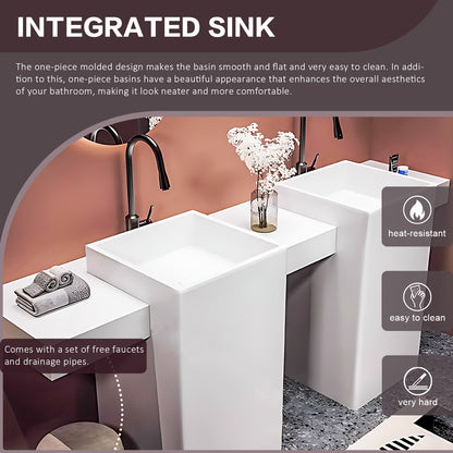 60"- 78" Freestanding Double Sink Bathroom Vanity Set with Oval Backlit Mirrors