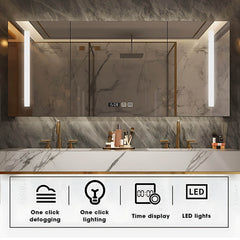 52"- 72" Gold Double Sink Vanity Set for Bathroom – High QLO