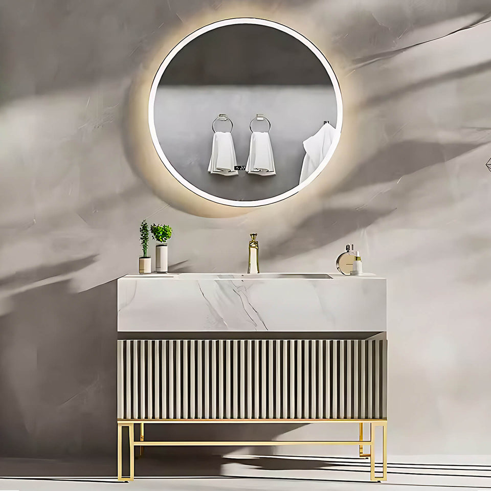 Gold Bathroom Vanity Set