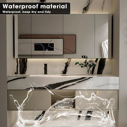 56"- 72" Large Storage Bath Vanity Set with LED Defogging Mirror and Sink