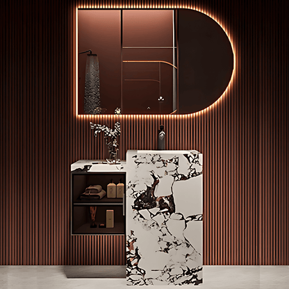 36"- 72" Modern Single Sink Bathroom Vanity Set with Intelligent Mirror