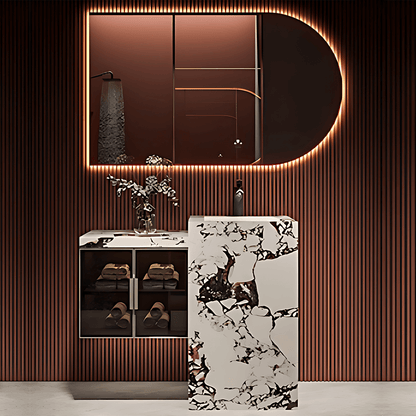 36"- 72" Modern Single Sink Bathroom Vanity Set with Intelligent Mirror