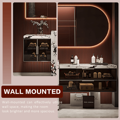 36"- 72" Modern Single Sink Bathroom Vanity Set with Intelligent Mirror