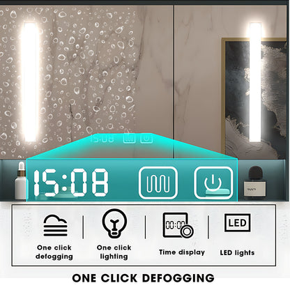 36"- 78" Modern Wall Mounted Vanity Set with Sink and Mirror Cabinet