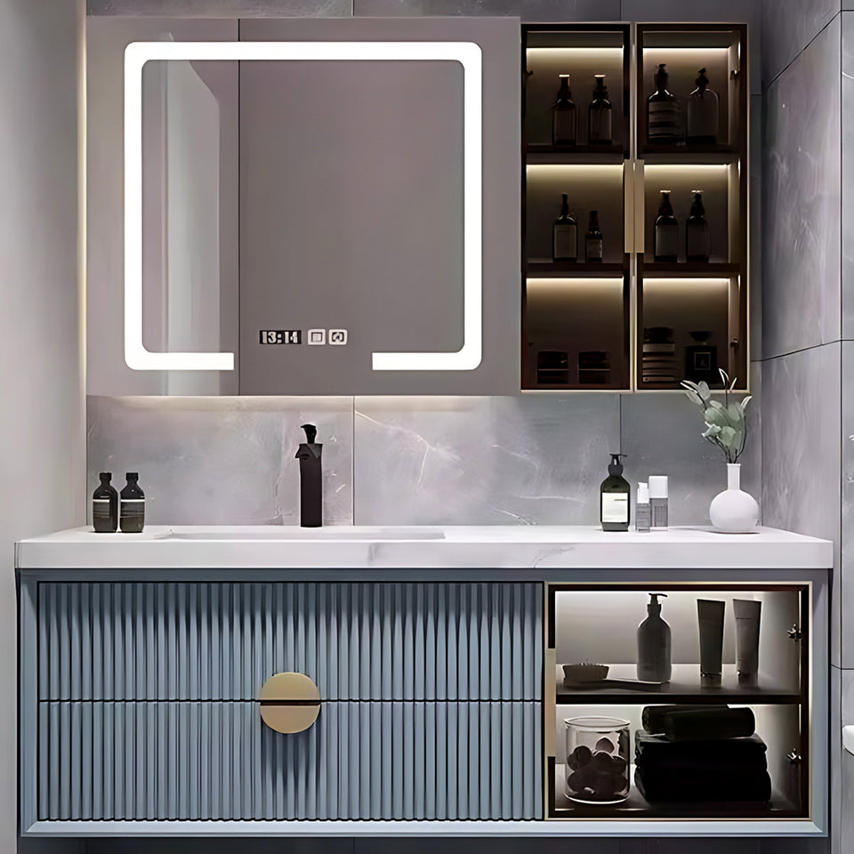 Blue Bathroom Vanity Set