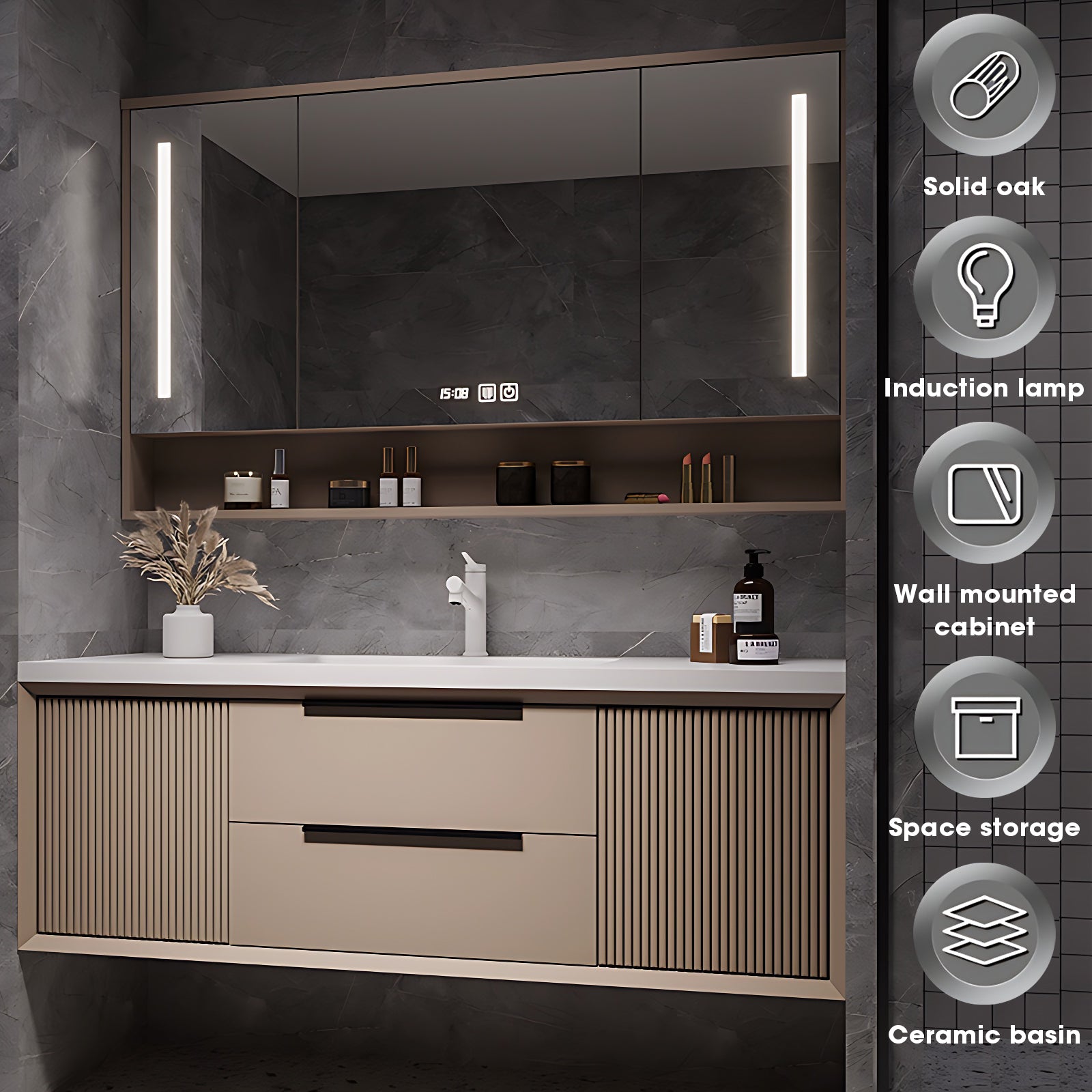 Single Sign Vanity Kit Single Bathroom Vanity Set With Mirror