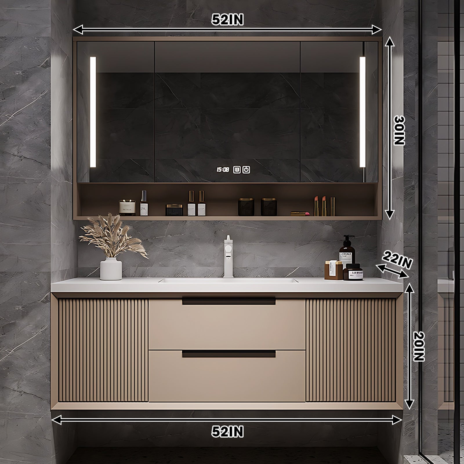Single Sign Vanity Kit Single Bathroom Vanity Set With Mirror