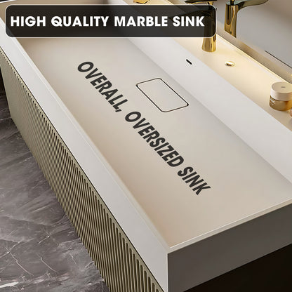 36"- 48" Single Sink Large Capacity Vanity Set for Bathroom with Defogging Mirror