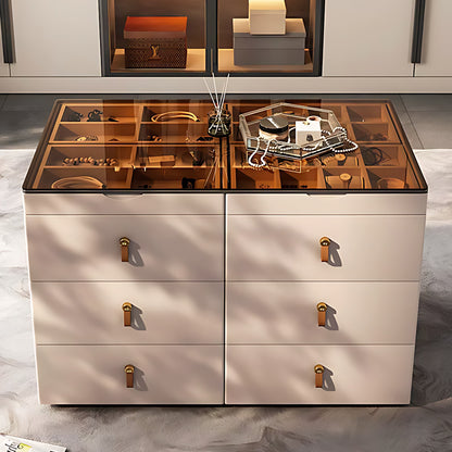 Walk-in Closet Island with 16 Drawers