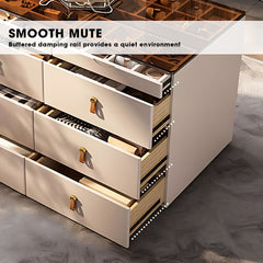 Walk-in Closet Island with 16 Drawers