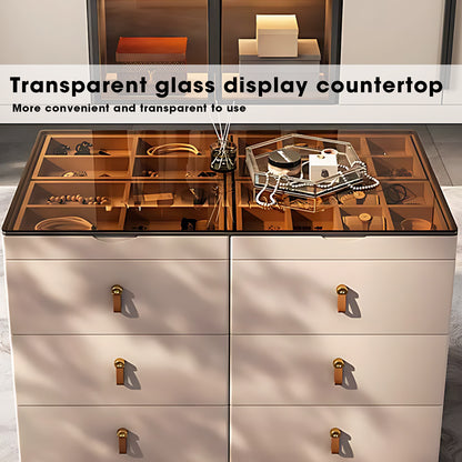 Walk-in Closet Island with 16 Drawers