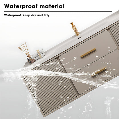 36"- 48" Wall-mounted Solid Wood Bathroom Vanity Set with Sink and Mirror