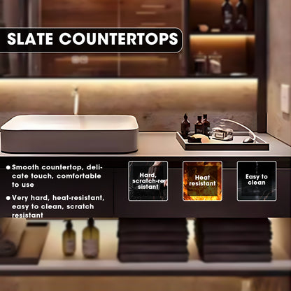 40"- 72" Wall Mounted Bathroom Vanity Set with Lighting Mirror Cabinet and Sink