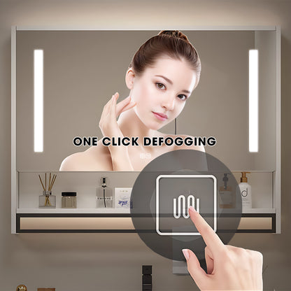 36"- 60" White Floating Bathroom Vanity Set with Towel Bar, Medicine Cabinet, Single Sink