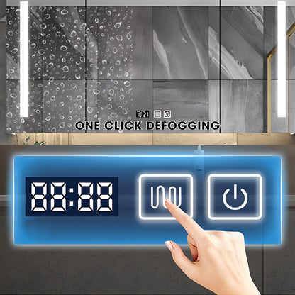 36"- 60" White Freestanding Bath Vanity Set with Mirror and Single Basin