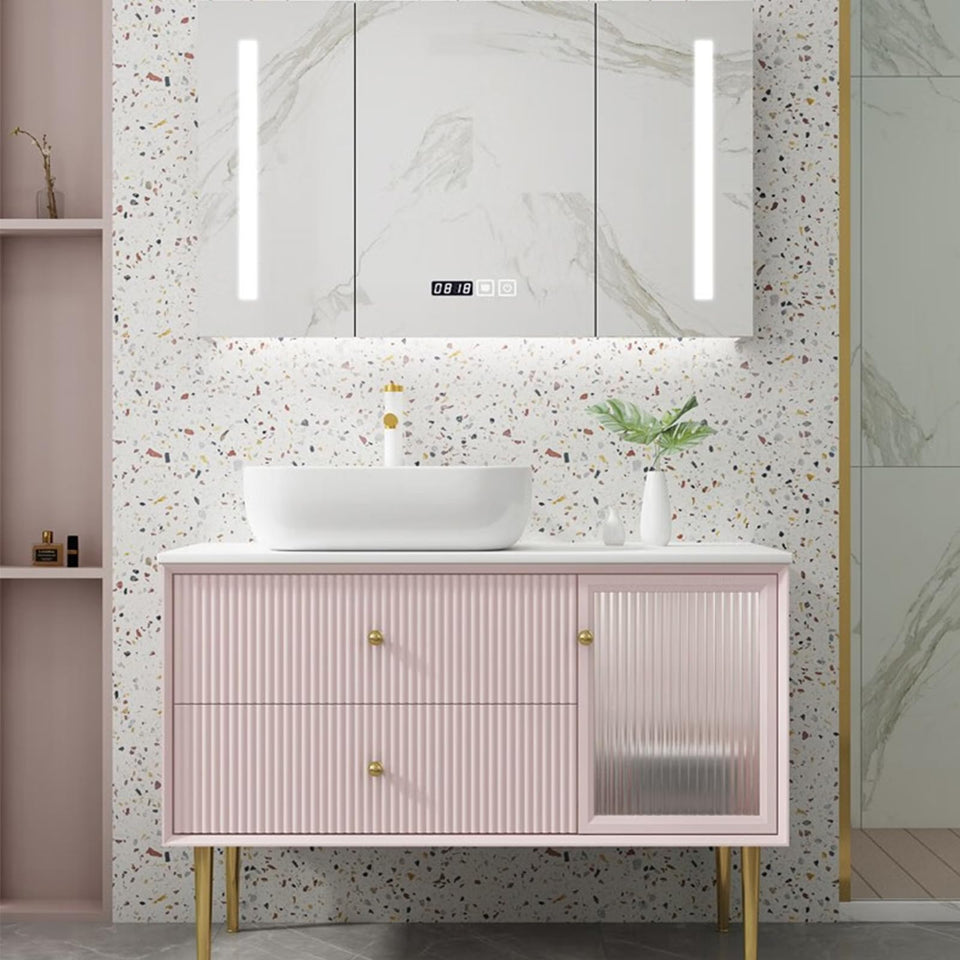 Pink Bathroom Vanity Set