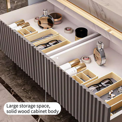 36"- 48" Opulent Gold Bath Vanity Set with Sink and Mirror