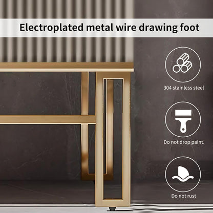36"- 48" Freestanding Gold Bathroom Vanity Set with Smart LED Light Cabinet and Sink