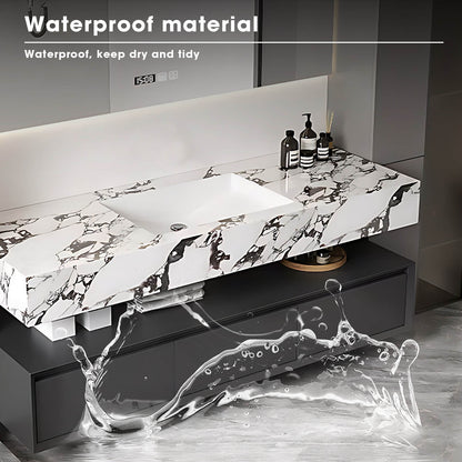 36"- 64" Luxurious Floating Bathroom Vanity with Countertop and Smart Mirror