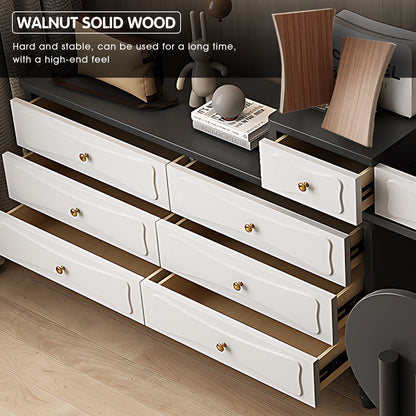 Elegantly Crafted Makeup Vanity Featuring Abundant Storage and a Stylish Aesthetic