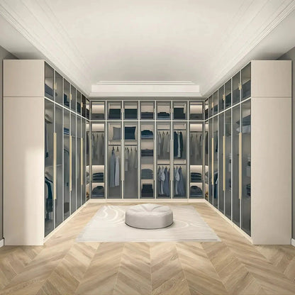 24‘’-94‘’ Luxurious Wardrobes with Multi-Layer Storage Function&Ambient Lighting