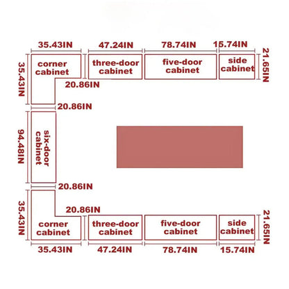 24‘’-94‘’ Luxurious Wardrobes with Multi-Layer Storage Function&Ambient Lighting
