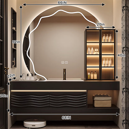 Modern Bathroom Vanity 68 IN