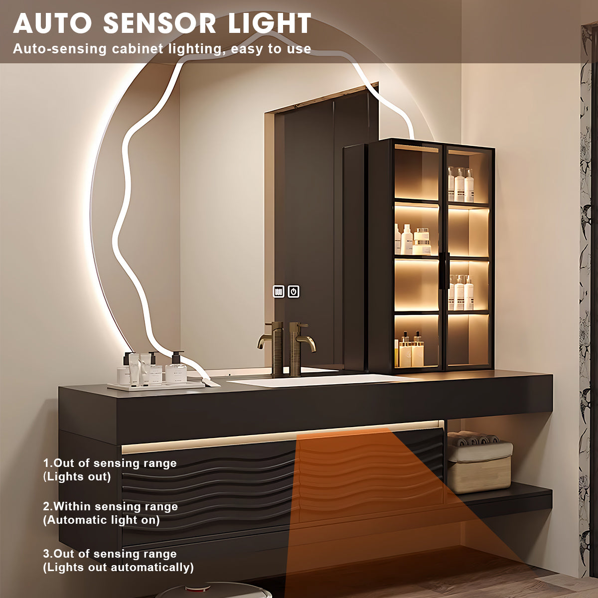 Modern Bathroom Vanity Sensor Lightning