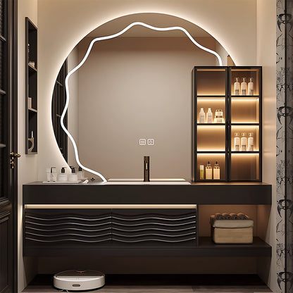 modern bathroom vanity front side