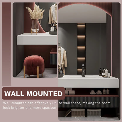 48“- 72”Luxury Hotel Style Bathroom Cabinet with Sink and Dressing Table