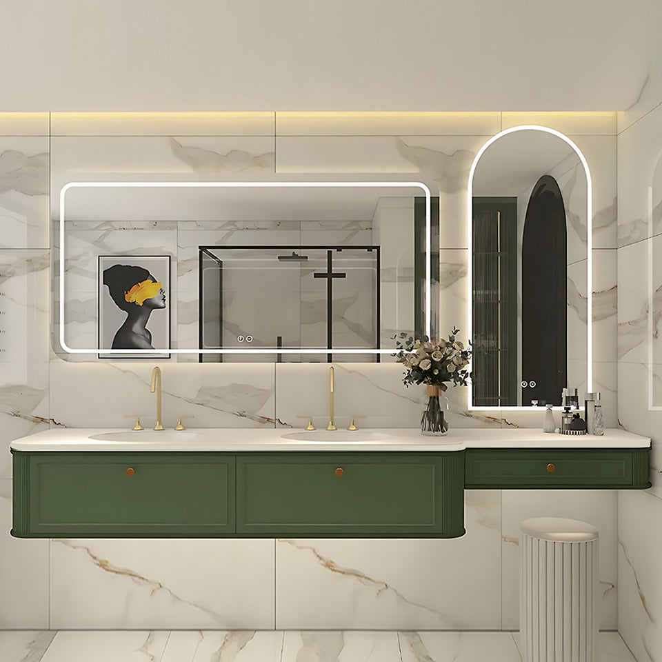 Green Bathroom Vanity Set