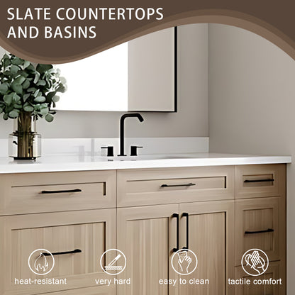76"- 84" Modern Solid Wood Style Double Sink Bathroom Vanity